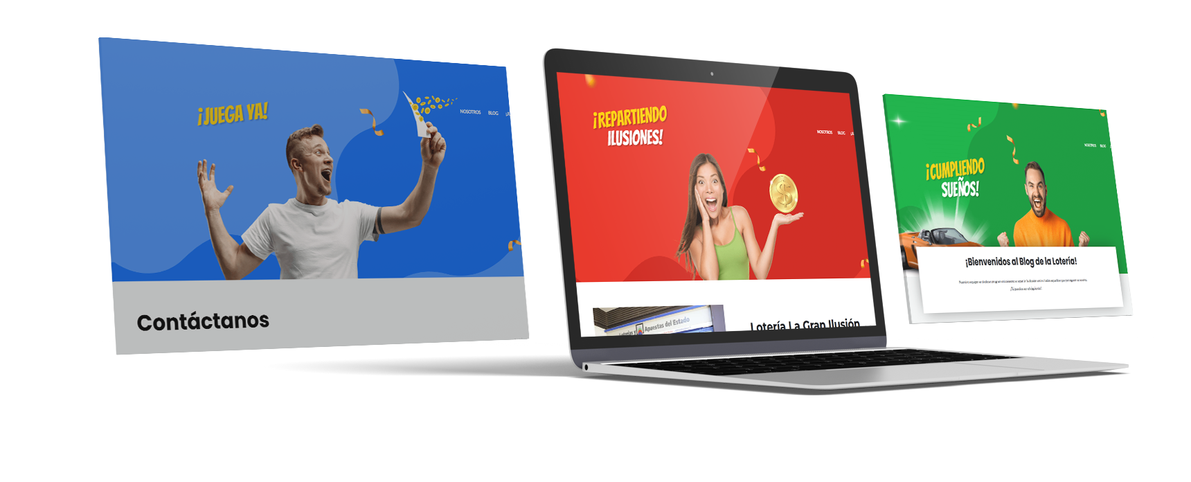 loteria la gran ilusion mockup web