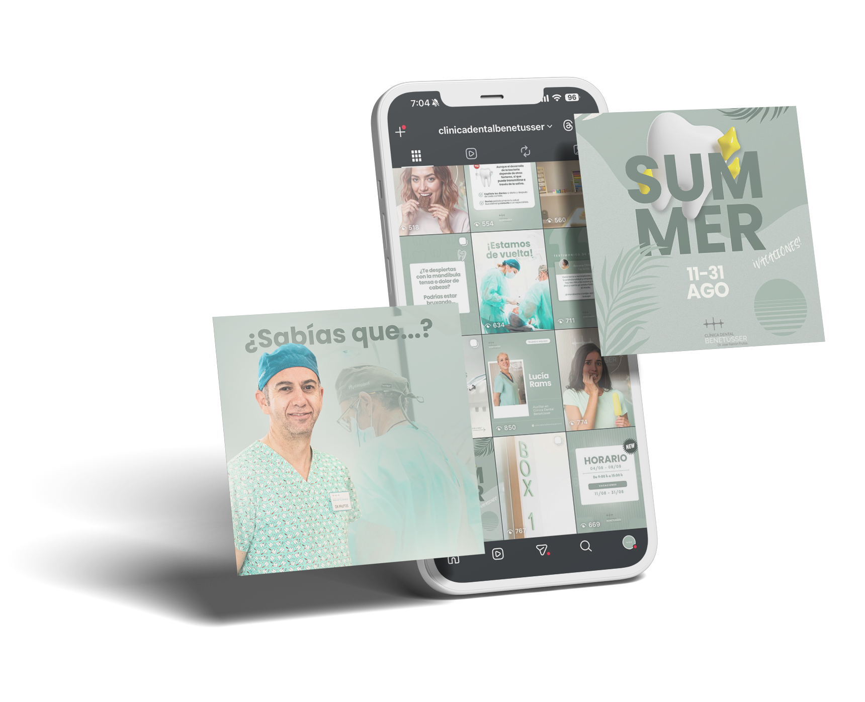 mockup clinica dental benetusser